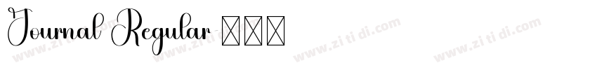 Journal Regular字体转换 Journal Regular字体转换